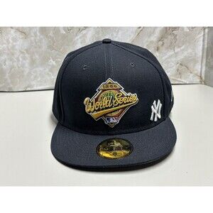 New Era New York Yankees 96 WS Side Patch 59FIFTY Fitted Hat Navy Size 8